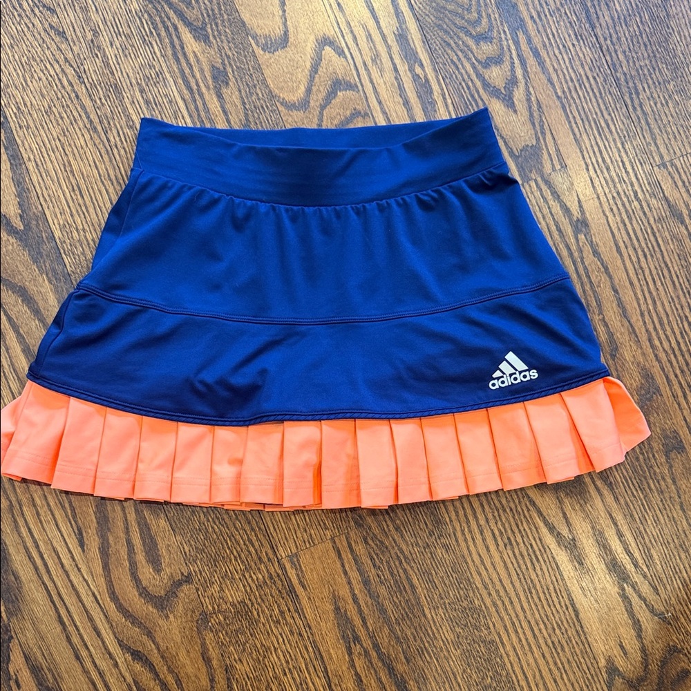 Adidas sz XS Climacool Tennis Skort Skirt blue built-in shorts tennis ball hlder